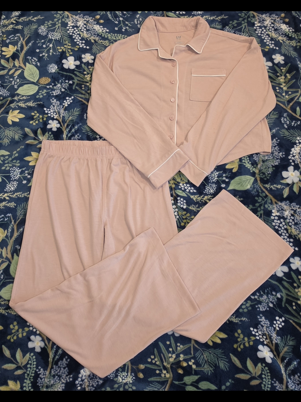 Pink GAP Kids Two-Piece Pajama Set